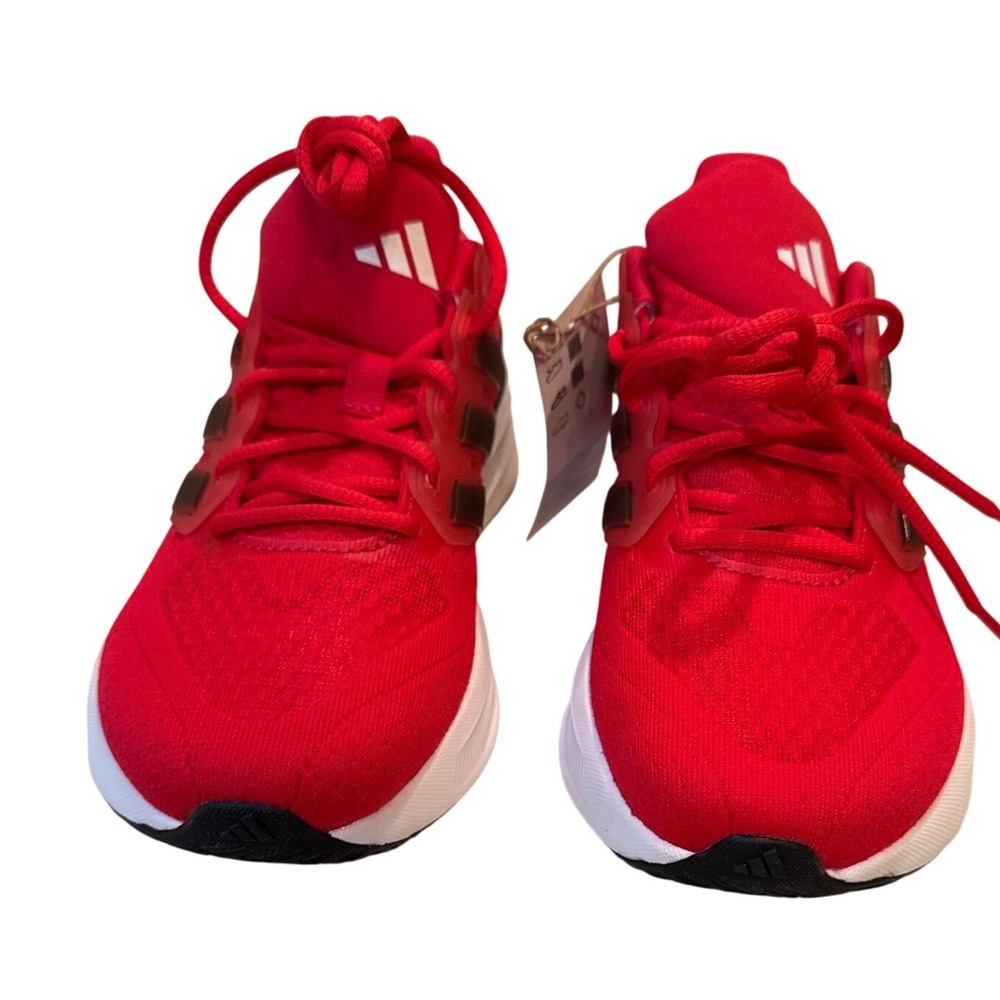 Adidas Kids Red Running Shoes Sneakers Size 5 Youth Athletic Footwear